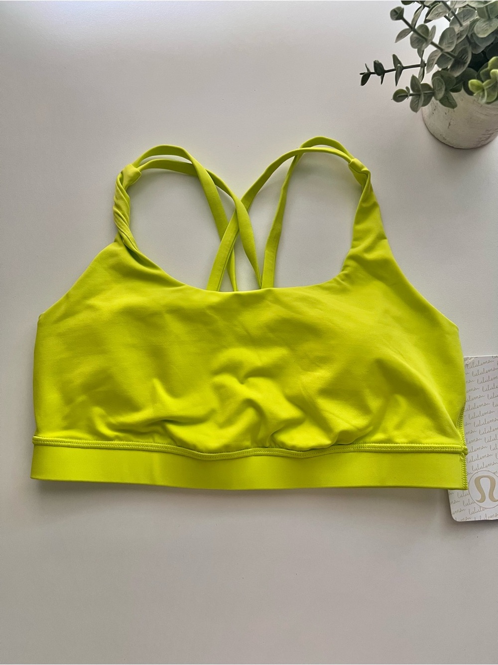NWT Lululemon Energy Bra *Medium Support,
B-D Cups Yellow Size 10